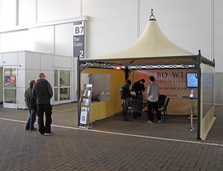 Gartenpavillon 4x4 auf der Internorga.