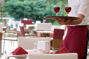 Pavillons fr den Sonnenschutz in der Auengastronomie.